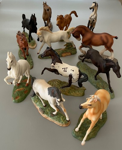 Franklin mint great - mint, horses