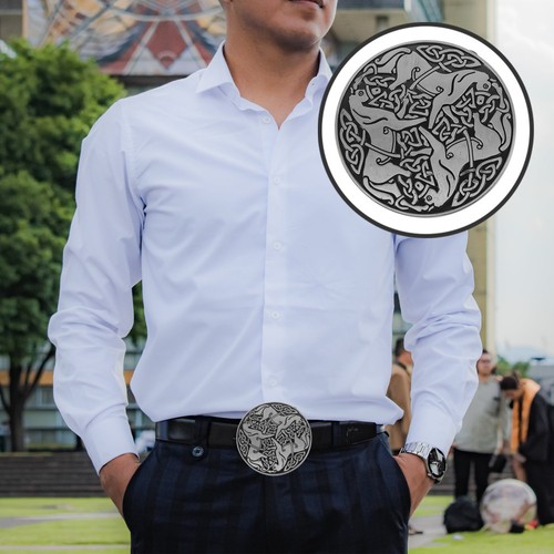 Vintage belt buckle men - belt,
