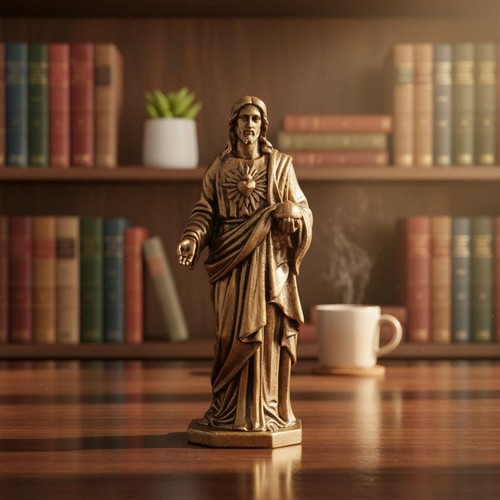 Sacred heart jesus statue - sacred,