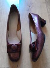 MISS HOLMES 70s 'SALOME' RED PATENT LEATHER VINTAGE SHOES SIZE UK 6AA VGC