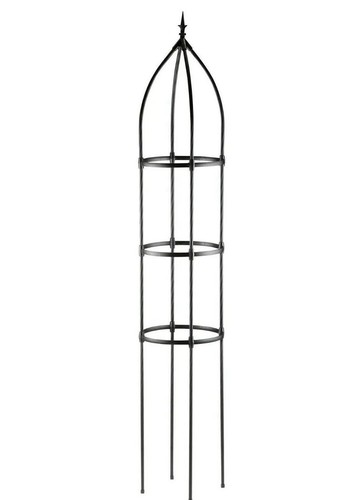Garden metal obelisk - garden,