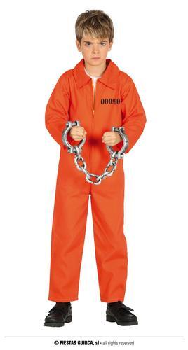 Boys prisoner costume orange - boys,
