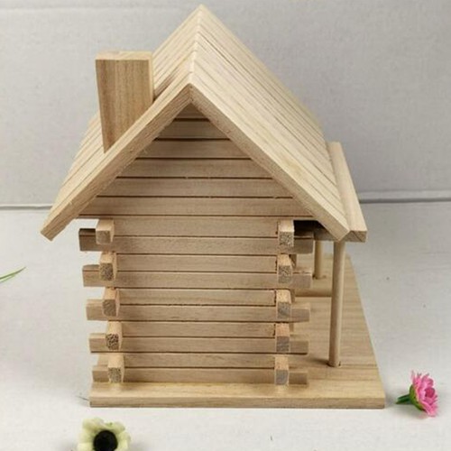 Warm wooden house budgie - ,