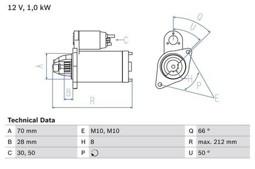 Bosch starter motor - starter, suzuki