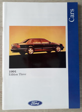 Ford Cars Range Brochure 1991 - XR2i  XR4i  XR4x4  Scorpio  Cabriolet  2000E