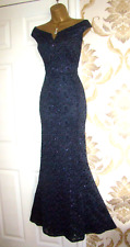 QUIZ Size 18 Sparkly Maxi Long Evening Party Prom Dress Gown Wedding Cruise