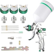 Professional HVLP Pneumatic Paint Spray Gun, 1.4/1.7/2mm