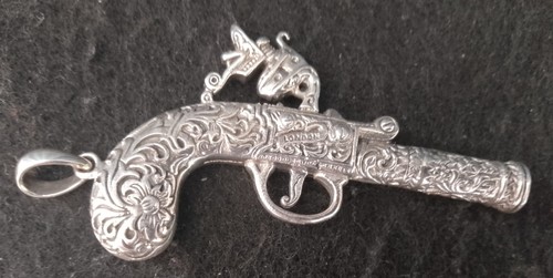 Sterling silver flintlock - sterling,