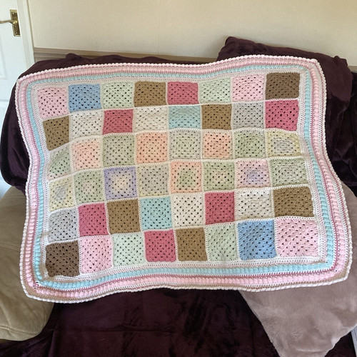 Multicolour crochet patchwork - crochet,