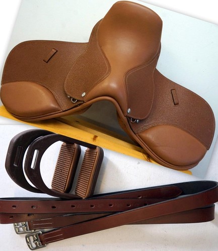 Wide tree tan pony english - 14",