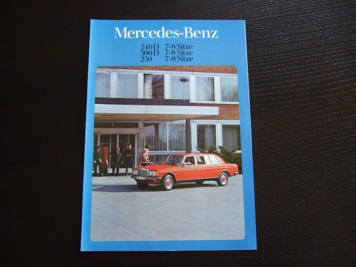 Mercedes brochure 240d 300d - brochure,
