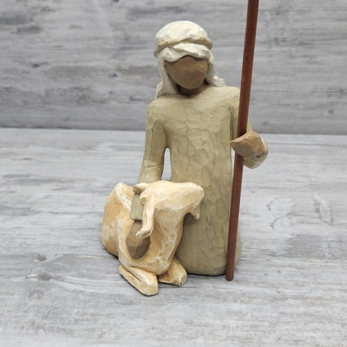 Damaged willow tree nativity - willow,