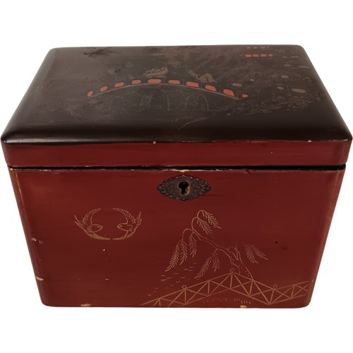 Antique japanese wooden box - antique,