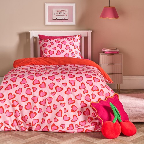 Ohs heart leopard bedding - heart,