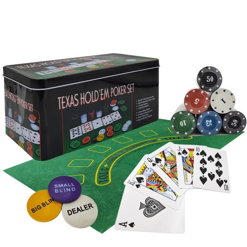 Poker chip set 200 - chips, texas