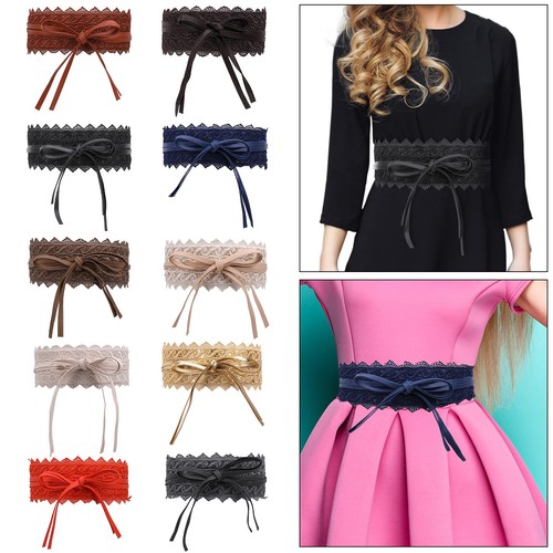 Women obi belt wide lace - women's,