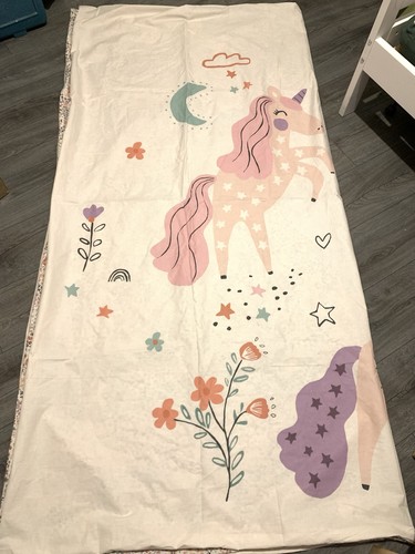 Unicorn floral double duvet - unicorn,