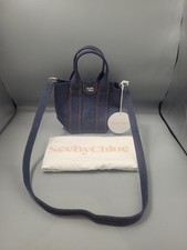 BNWT See By Chloe 'Laetizia Mini' Denim Bag Two-Way Shoulder Handbag Crossbody