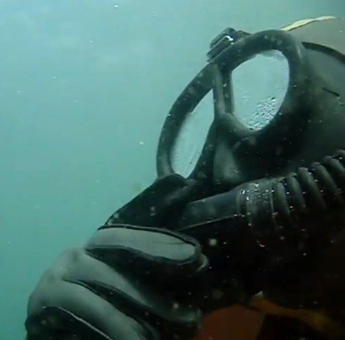 Vintage scuba diving picture - diving,