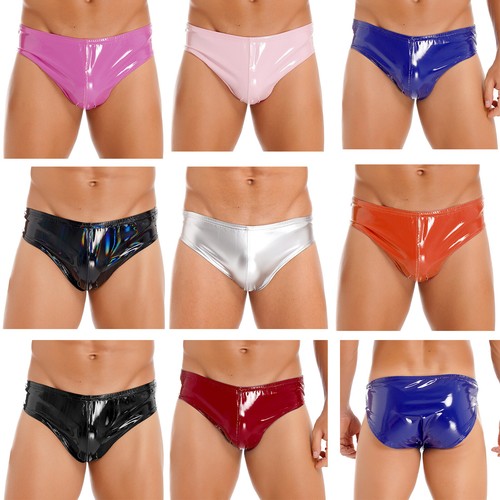 Mens panties wet look briefs - panties,