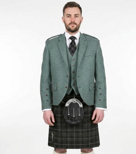 Lovat green crial argyle - green, kilt