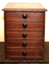 Antique small chest of - ,