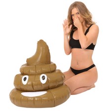 INFLATABLE POO EMOJI POOL