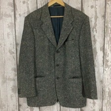 MAGEE Men's Blazer Suit Jacket 40 Regular Geneva T3 Grey Speckled Lambswool UK