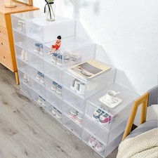 12 Pack Shoe Box, Plastic Shoe