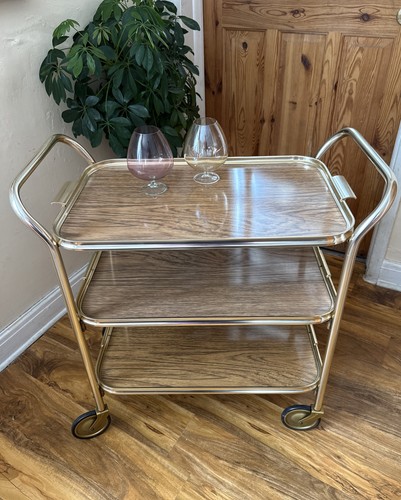 Vintage drinks trolley tier - vintage,