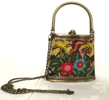 B&W World - Butler & Wilson - Small Metal Frame Beaded Handbag