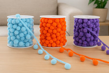 Pom Pom Trim Ball Fringe