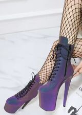 Pearlescent Pole dancing boots