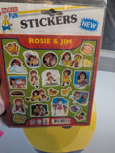 Rosie jim vintage stickers - rosie, &