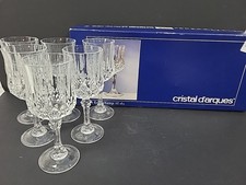 Cristal D'arques Longchamp 12cl Glasses 24% Lead Crystal Set Of 6. PD2006675. 