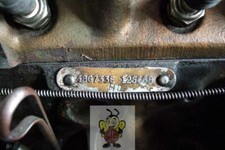 MGA MGB & Mini, Morris Minor, Engine Plate reverse stamped as per original