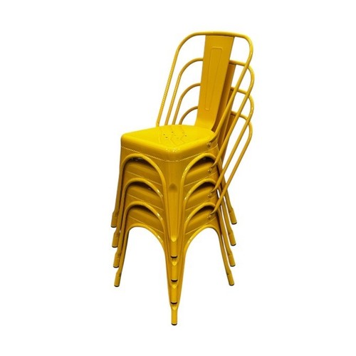 Yellow metal dining - yellow,