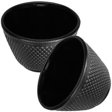  2pcs Chinese Tea Cups Cast Iron Tea Cups Teaware Retro Tea Cups Drinking Cups