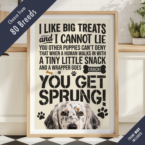 Funny dog treats lyric quote - funny,