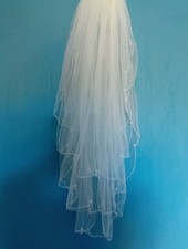 Ivory wedding veil 2 tier