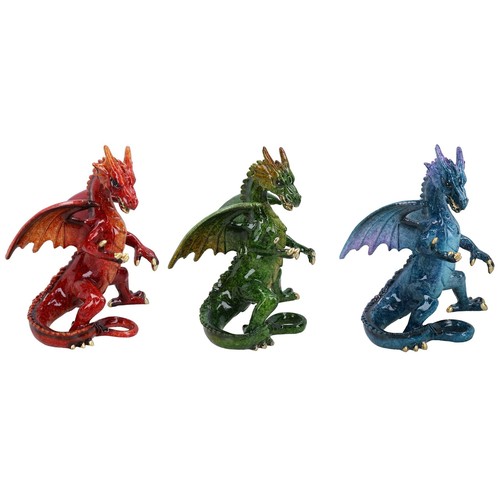 Standing dragon resin fantasy - dragon,