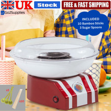 Candy Floss Machine Maker Pro Cotton Candy Making Electric + Sugar & Sticks UK