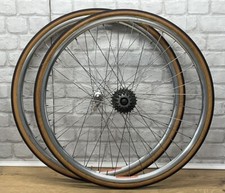 Vintage Campagnolo Ypsilon Aero V Rim 700c Wheels Wheelset Miche Hubs 7 Speed