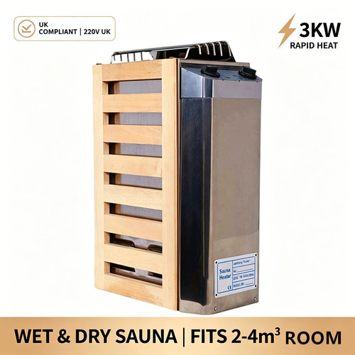 3kw 220v compliant sauna - uk,