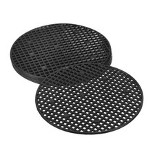 20pcs 4" Plastic Round Flowerpot Hole Mesh Pad Soil Grid Screen Mat Black