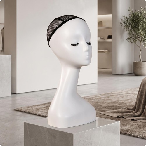 Swan neck mannequin head - swan,