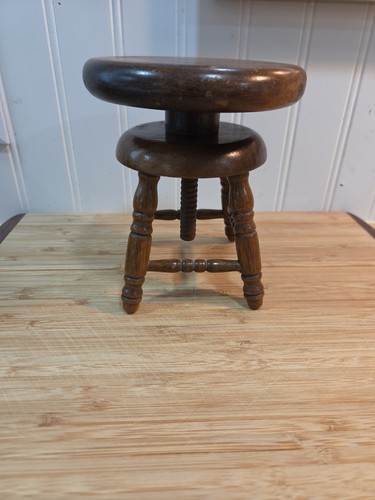 Vintage miniature wooden piano - wooden,