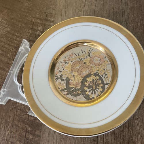 Japanese porcelain plate 24ct - japanese,