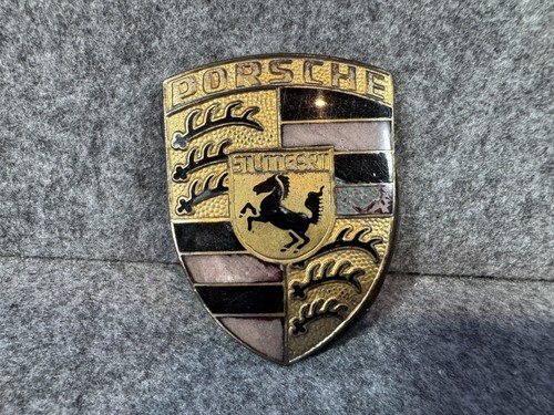 Porsche metal bonnet - porsche, badge