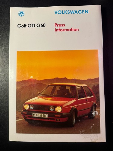 Golf g60 syncro mk2 press - syncro,